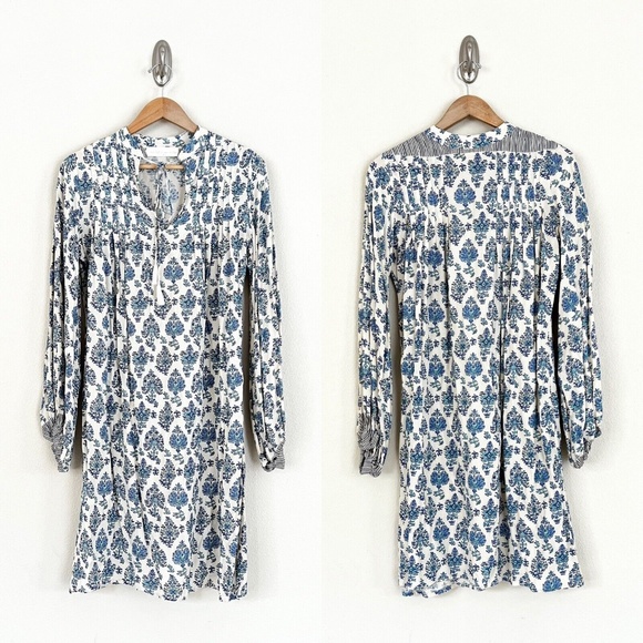 NATALIE MARTIN Lizzy Printed Short Dress in Cypress Blue - Picture 3 of 6